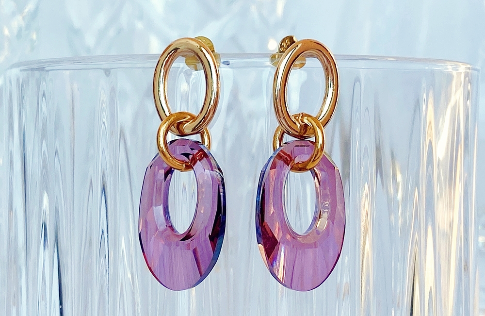 DIY tutorial Swarovski Crystal Earrings